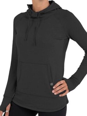 Free Fly Bamboo Lightweight Fleece Pullover Hoodie Black Women’s